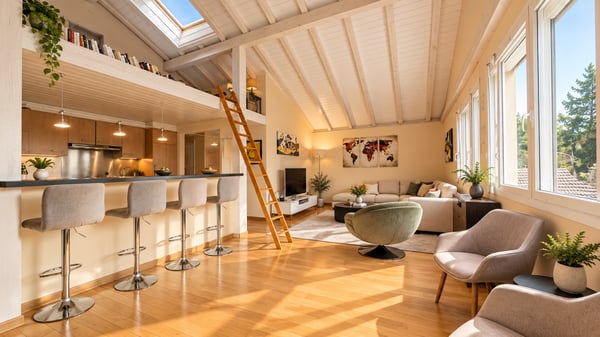 Magnifique appartement de 5 pièces aux volumes atypiques et à la luminosité exceptionnelle