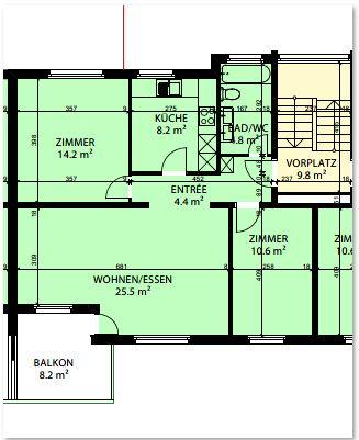 3.5 Zimmerwohnung in Gossau SG 9