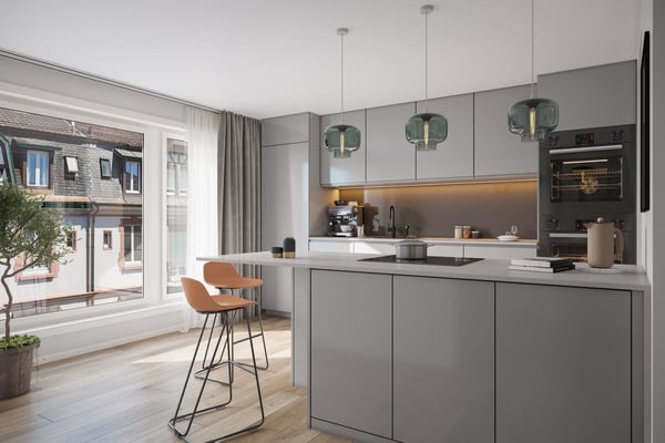 Exklusive 4.5-Zimmer-Maisonette-Wohnung in Birsfelden - nach kompletter Kernsanierung