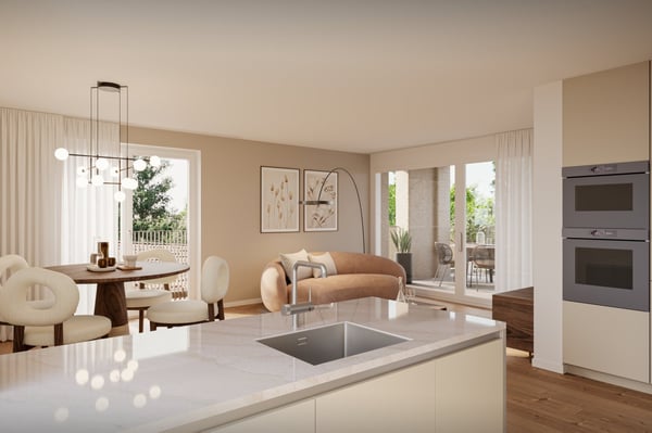 Neubau 3.5-Zimmer-Gartenwohnung mit Sitzplatz und Gartenanteil in Zürich Altstetten