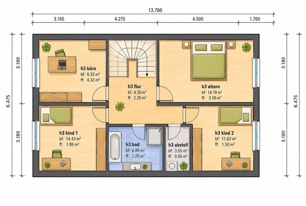 5.5-Zi.-Reihenmittelhaus mit Garten & Terrasse, Höchstetten 4