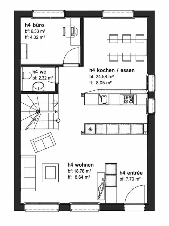 Neubau: 5.5-Zimmer-Reiheneckhaus mit Einstellhalle in Höchstetten 7