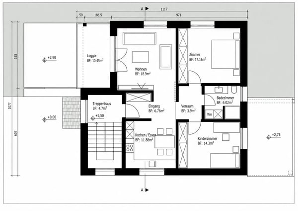 Mehrfamilienhaus mit 2 Einheiten und Bergsicht in Wattwil kaufen 11