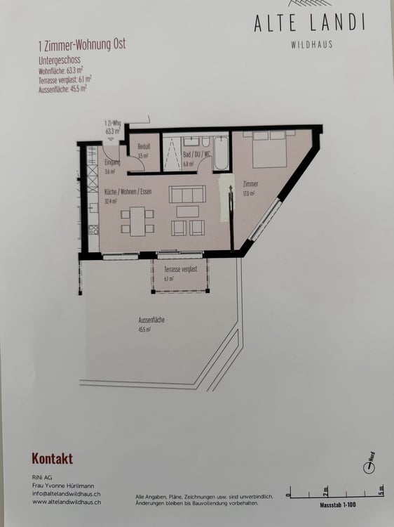 1.5 Zimmer Gartenwohnung 10