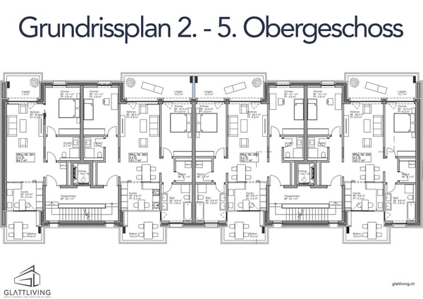 2.5 Zimmerwohnung im 2.OG: Lichtdurchflutete Wohnung mit zwei Balkonen 13