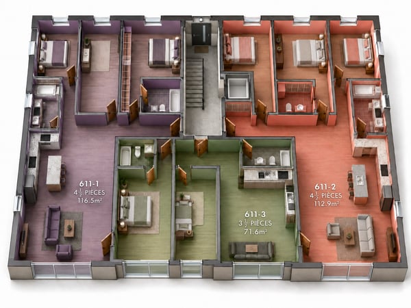 Appartement de 4,5 pièces au rez-de-chaussée 10