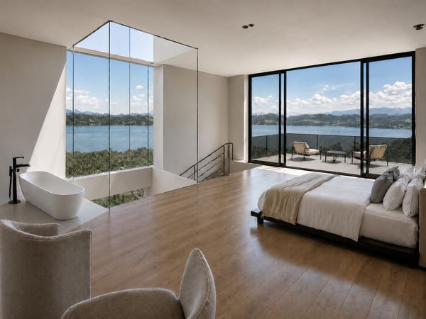 Projet de villa jumelée de 5,5 pièces avec trois terrasses et vue panoramique sur le lac 1
