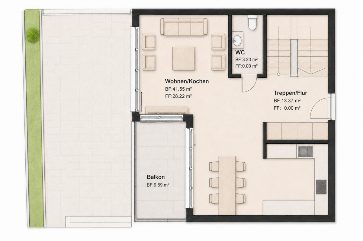 Bellavista - Doppeleinfamilienhaus in Balterswil