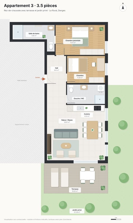 3.5 pièces avec jardin, Nouvelle construction au centre du village 3