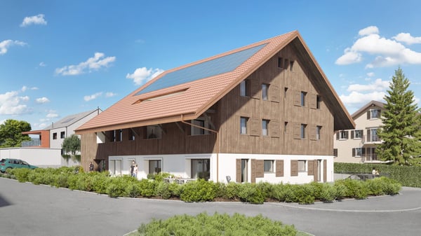 2.5 pièces avec jardin, Nouvelle construction au centre du village 1