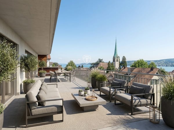 5.5-Zi. Reiheneckhaus mit Weitblick und Terrasse in Horgen 1