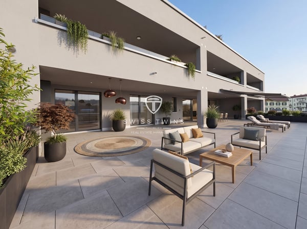 3-Zimmer-Terrassenwohnung mit 132 m² Terrasse in Emmen