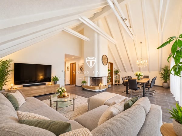 Grosszügige 2.5-Zimmer-Dachwohnung mit Cheminée und zwei Balkonen in Effretikon 1