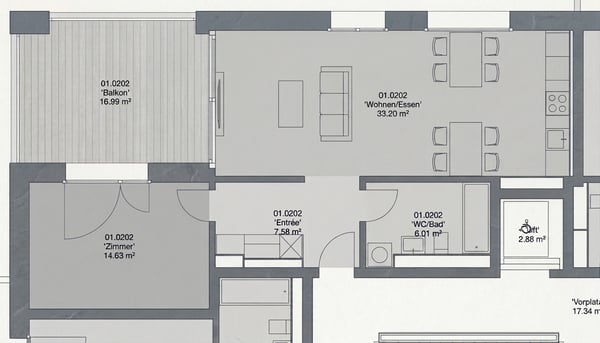 Moderne 2-Zimmer-Wohnung in Uster – Neubau mit Minergie-Zertifikat 9