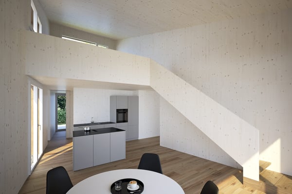 Doppelhaushälfte im Atelierhaus-Stil - modern, individuell und naturnah 1