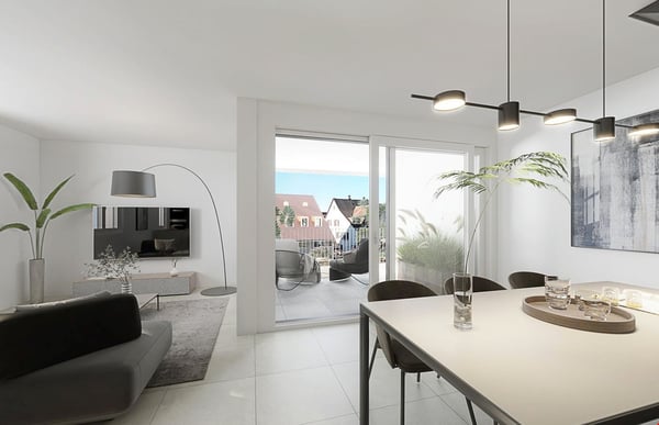 Jetzt fertiggestellt : Top-3,5-Zimmer-Wohnung mit privatem Garten ! B02 13