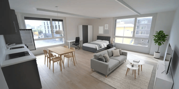 Appartement meublé moderne de 1 pièce au cœur de Delémont 1