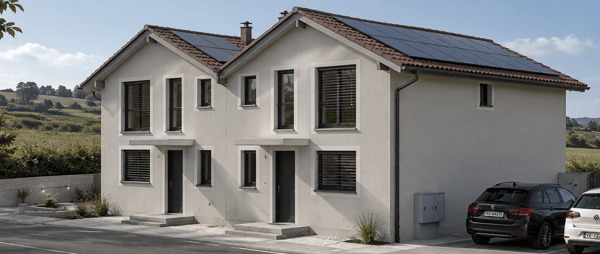 Nouvelle villa contiguë de 5 pièces avec finitions à choix!