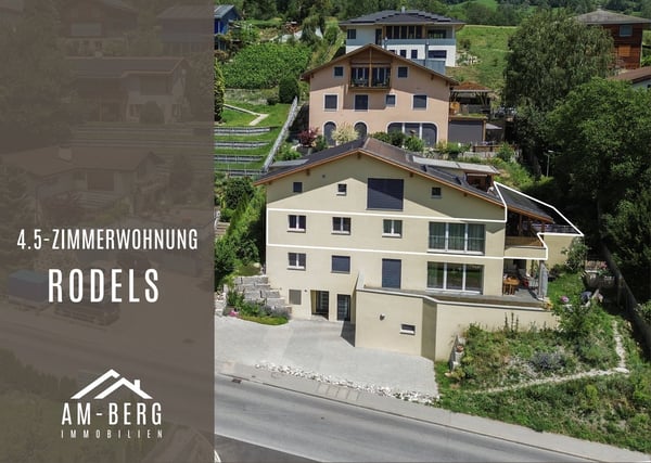 Moderne 4.5-Zimmer-Wohnung mit Bergblick in Rodels 1