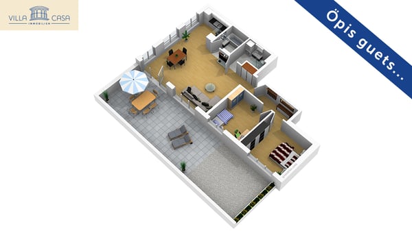 Minergie-Eigentumswohnung behindertengerecht mit Waschturm, 70m² Ter 5