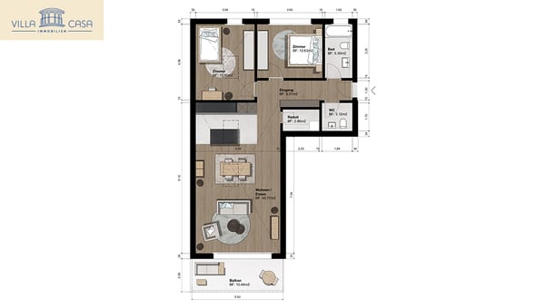Modern & komfortabel wohnen grosszügige Wohnung mit Lift 13