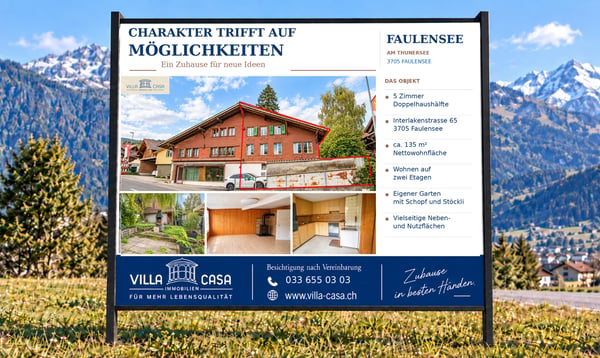 Ein Haus voller Möglichkeiten: Garten & Stöckli in Faulensee 1