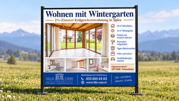 Spiez Wohnung mit Wintergarten nach Ihren Wünschen aufgefrischt 1