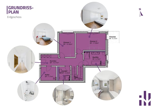Moderne 4.5-Zimmer-Maisonettewohnung mit Süd-Garten und Bergsicht 13