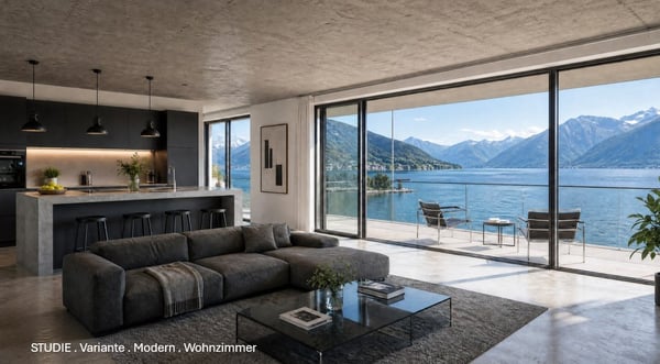 Seewohnung in Gersau – ca. 200 m² auf 2 Etagen, Maisonette-Potenzial, Seezugang