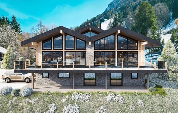 Un chalet exceptionnel un quartier chic Cleves proche des pistes ski