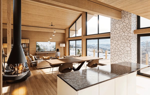 Un chalet exceptionnel un quartier chic Cleves proche des pistes ski 2
