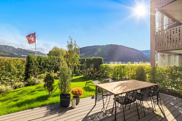 Euthal: Design trifft Natur, Gartenoase am Sihlsee