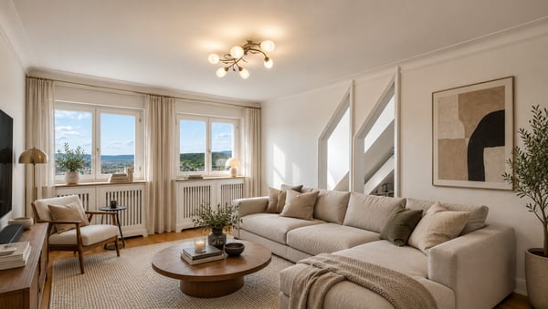 Zürich Kreis 6: Maisonettewohnung mit Dachterrasse und Weitblick 2