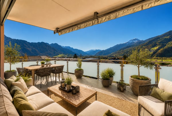 Sonnige Wohnung in Malans mit Weitblick und Balkon 1