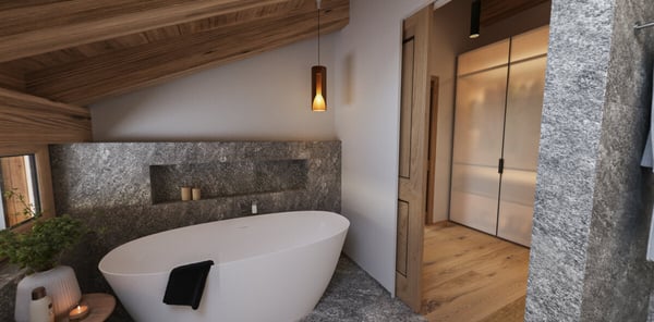 Klosters: Neubau Dachmaisonette mit edlem Interieur und Aussicht 4
