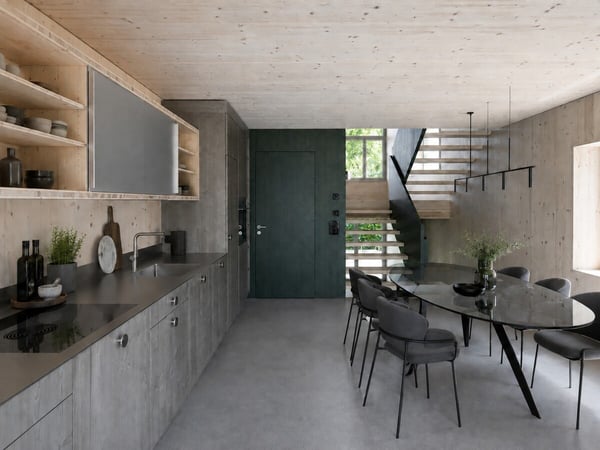 Erstvermietung: Atelier-Reihenhaus im Garten an sonniger ruhiger Lage 5