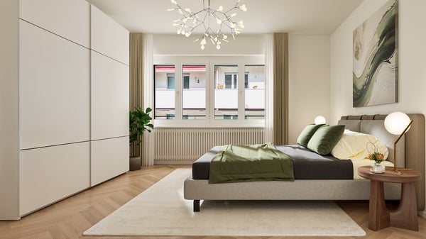 Erstvermietung: Attraktive frisch renovierte 2 Zimmer-Wohnungen im Her 3