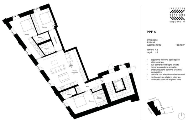 Residenza Contrada Cappuccini - Appartamento di 4.5 al primo piano nel cuore di Locarno (residenza secondaria) 6