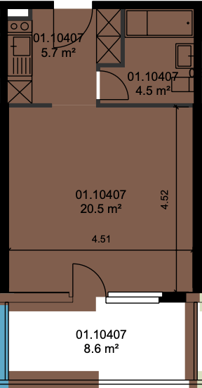 Helle 1-Zimmer-Wohnung mit Balkon und Seesicht in Rorschach 6