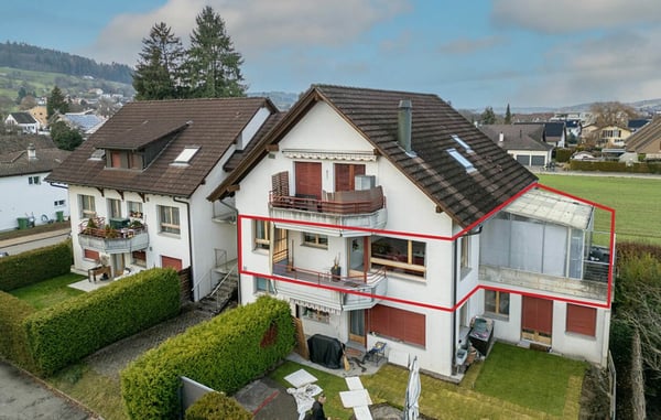 1.5-Zimmerwohnung mit Balkon und grosser Terrasse 1