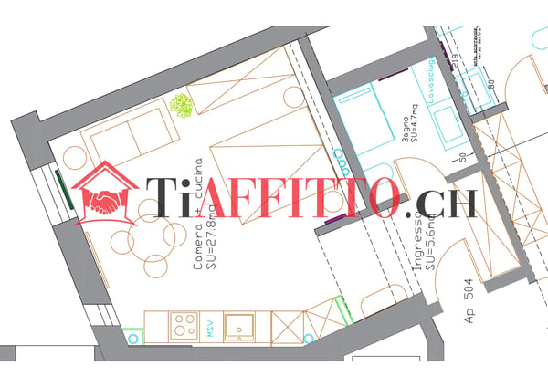 LUSSUOSO LOFT ARREDATO NEL CUORE DI LUGANO 12