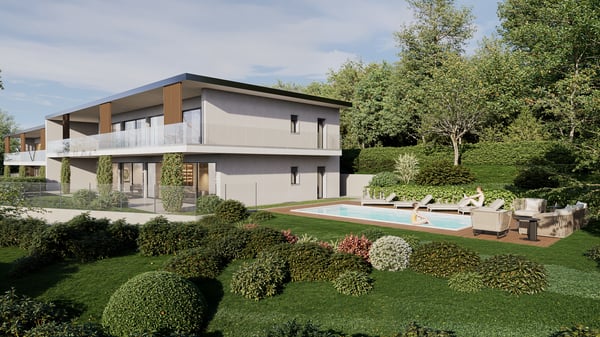 2.5 LOCALI CON GRANDE GIARDINO E VISTA LAGO A LUGANO 2