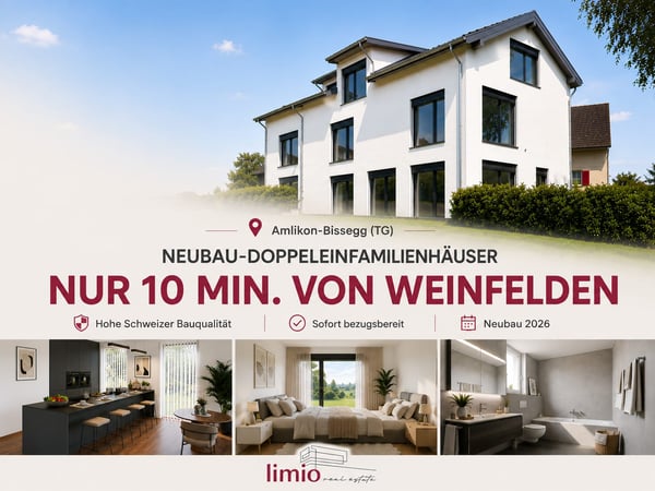 NUR 10MIN VON WEINFELDEN: NEUBAU 6.5 Zimmer DEFH in Amlikon-Bissegg kaufen 1