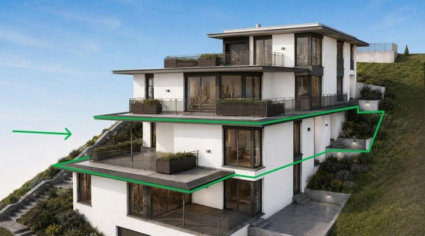 Exklusive 4.5-Zimmer-Terrassenwohnung mit Panorama in Beringen 3