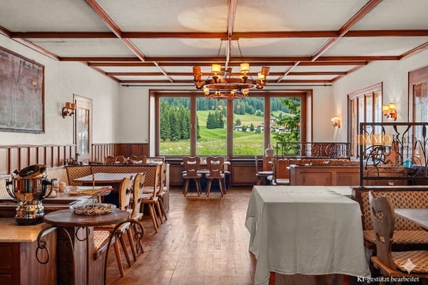 IMMORath.de - Blick auf die Schweizer Alpen mit Gastronomie & Hotelzim 3