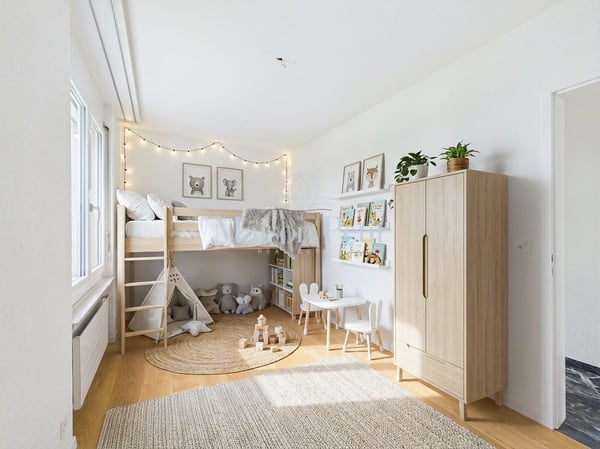Perfekt für kleine Familien, Paare oder Singles - in Ebmatingen suchen 96m2 Wohnfläche mit verglaster Loggia neue Besitzer. 5