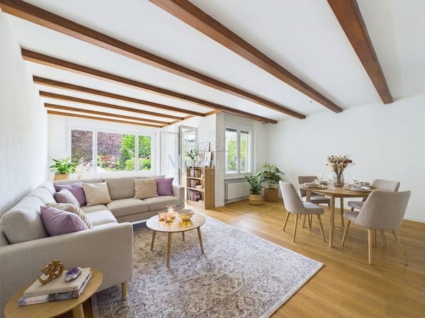 Perfekt für kleine Familien, Paare oder Singles - in Ebmatingen suchen 96m2 Wohnfläche mit verglaster Loggia neue Besitzer. 8