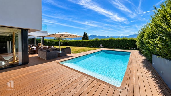 Maison d’architecte avec piscine, spa et vue panoramique sur le lac de la Gruyère 16