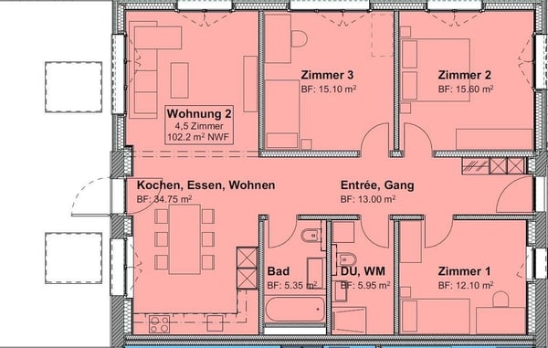 Erstbezug nach Neubau - moderne 4.5-Zimmerwohnung 7