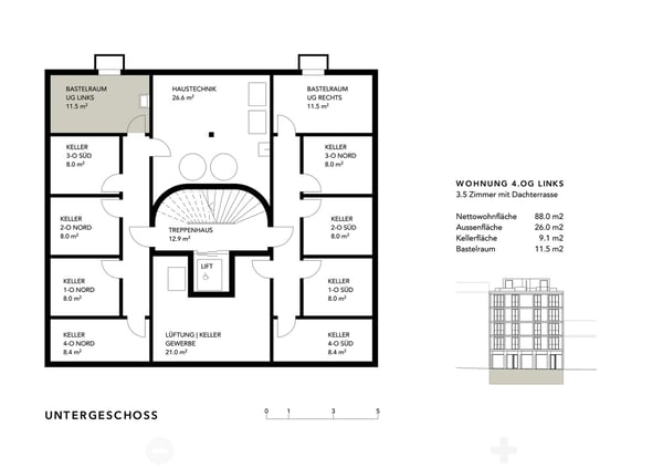 Erstvermietung 3.5 Zimmer mit Dachterrasse und Bastelraum 7